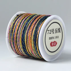 Rainbow Braided Nylon Cord for Jewelry Making and DIY Crafts - 50M Roll (9)