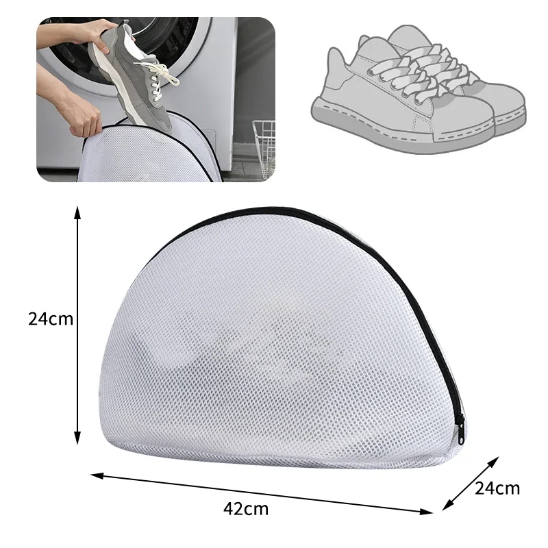 Mesh Laundry Bag Washing Machine Shoes Bag Storage Organizer
