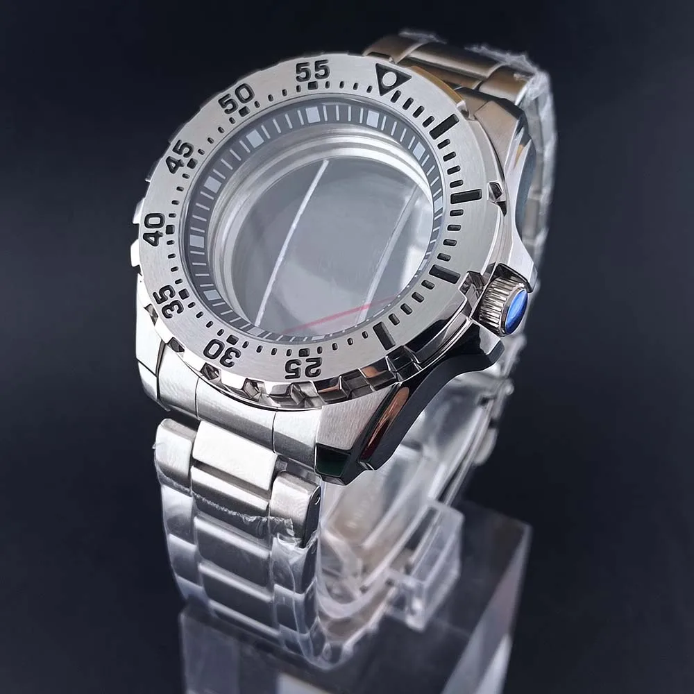 MOD nh36 36ミリ フルーテッド 44mm stainless steel timing case, suitable for NH36 dual