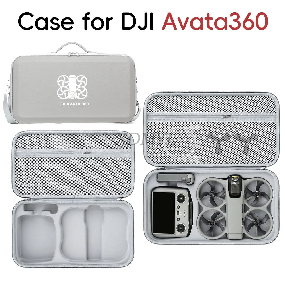 충돌 방지 운반 케이스 보호 상자 보관 가방 DJI Avata 360 RC 2 컨트롤러 액세서리용 핸드백 숄더백