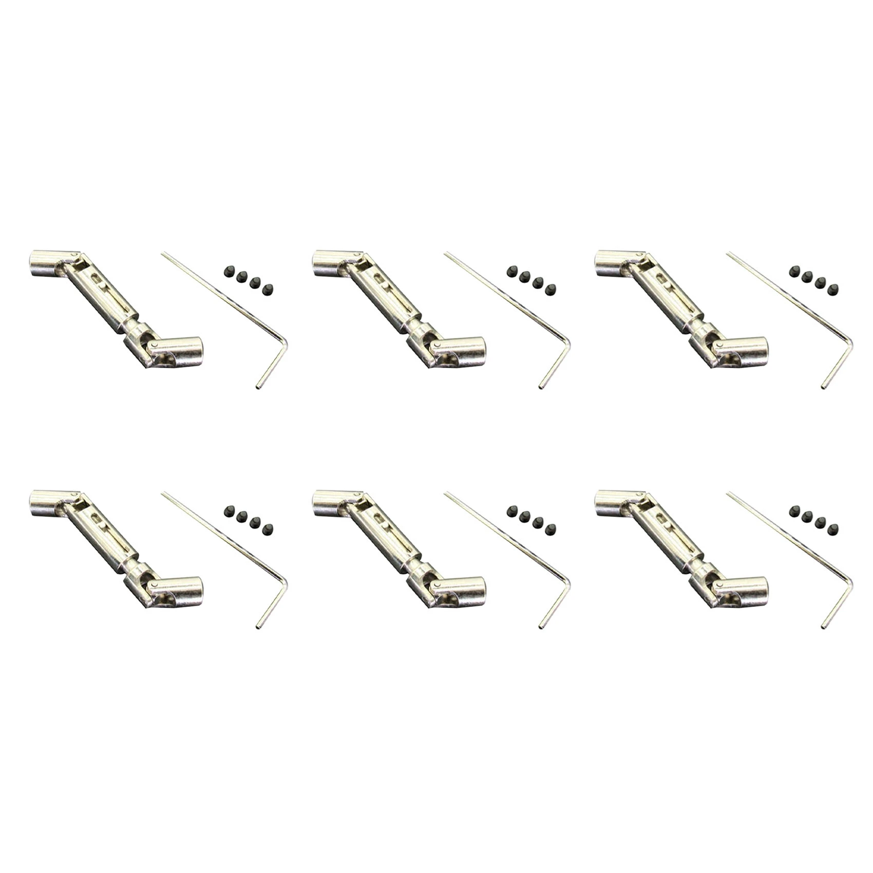 BAAU 6X Upgrade Metal CVD Drive Shaft for 1/10 D12 1/16 C14 C24 C34 B14 B24 B16 B36 RC Car Parts Accessories
