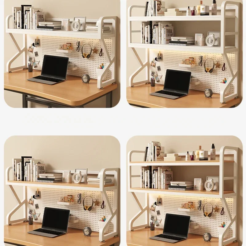 Multi-functional Bookcases for Student Desk Storage Shelf Desktop Multi-layer Simple Bookshelf Iron Home Furniture