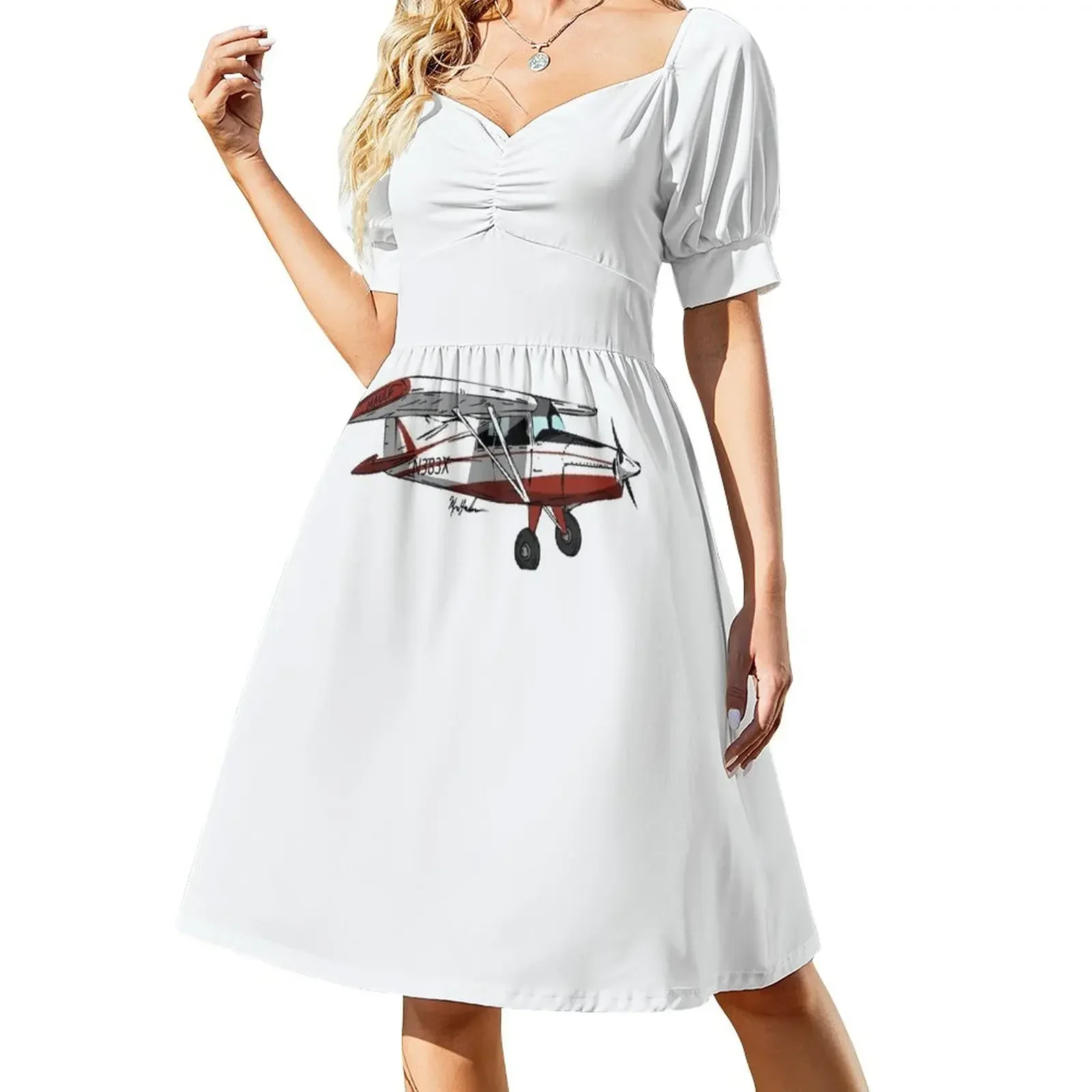 thumbnail image 1 of Vestido Maule M5 de manga corta, lindo vestido, vestido, vestidos, 1 of 8