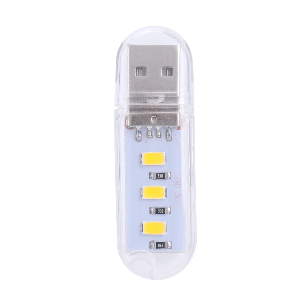 1/2/4Pcs 미니 USB 야간 조명 흰색/따뜻한 빛 소형 캠핑 램프 노트북 컴퓨터 용 경량 소형 독서 등