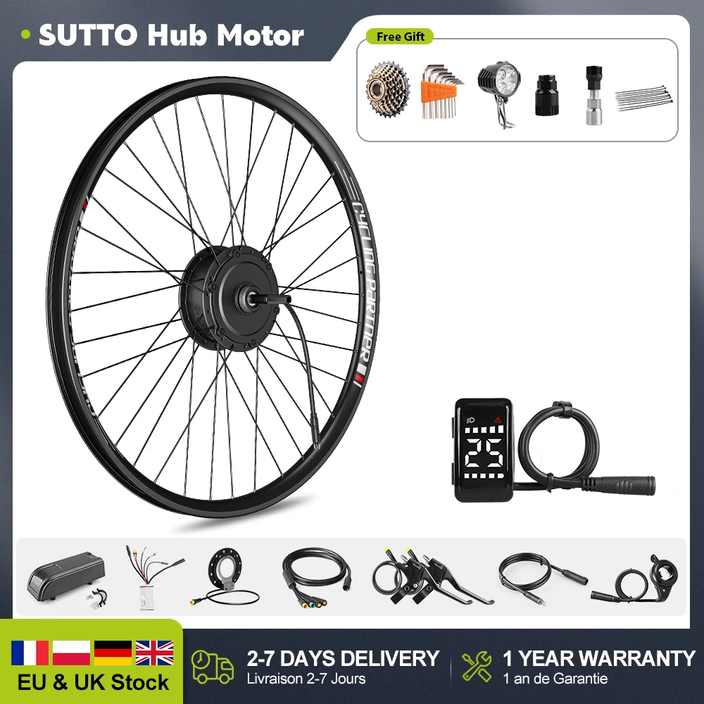 Sutto 36v 250w silnik piasty do 26 27 5 28 29 700c zestaw do konwersji
