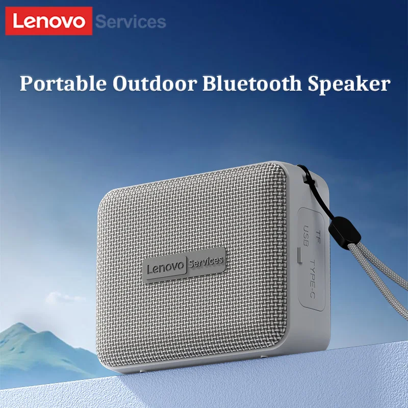 Lenovo HD108 Bluetooth Speaker Mini Portable Outdoor High-Quality Sound Long Battery Wireless Loudspeaker RGB Colorful Lights