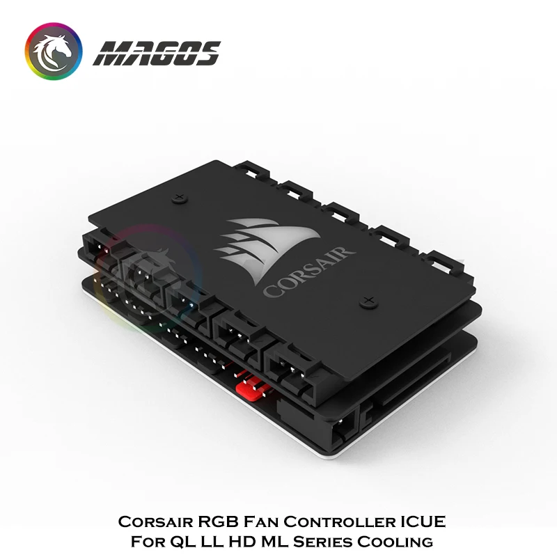 Corsair RGB Fan Controller ICUE Hub For QL LL HD ML Series Cooling Fan ARGB+PWM 2 In 1 5V Led Logo MB AURA SYNC