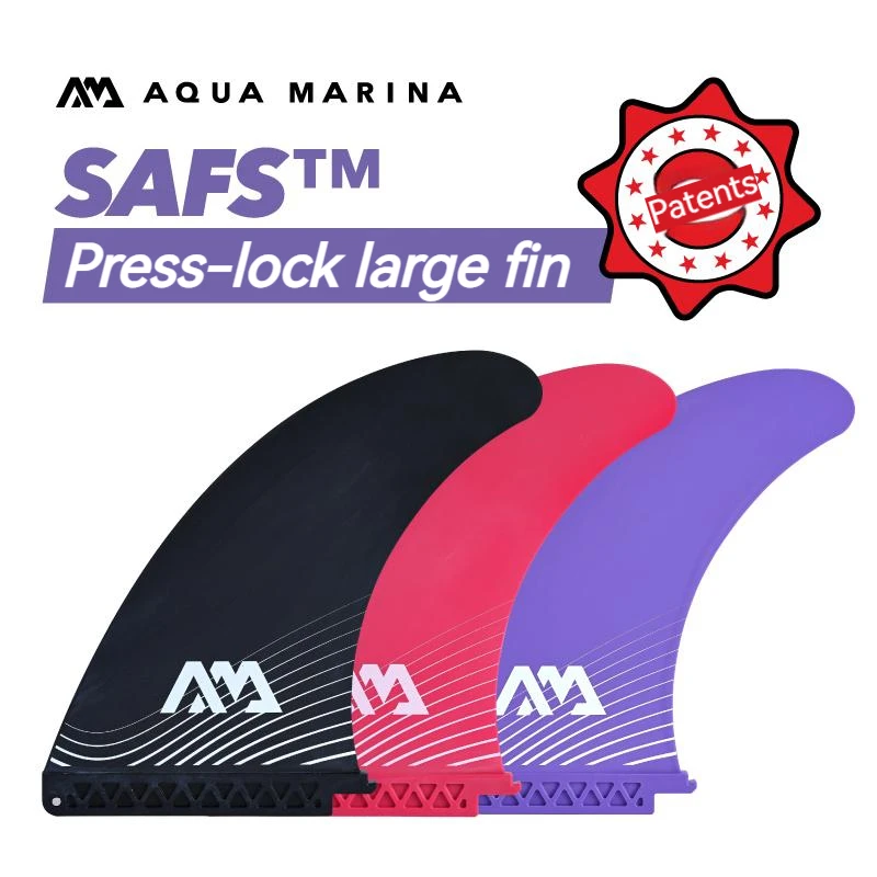 

AQUA MARINA SUP Large Fin Surfing Standing Paddle Board Tail Inflatable Surfboard Stabilizer Rudder Water Sport Kit Press Lock