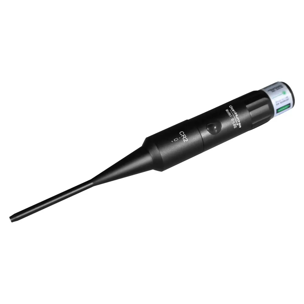 WestHunter Laser Bore Sight Kit with 32 Adapters 0.17 to 12GA Red or Green Bright Bore Sighter Laser with Button Switch