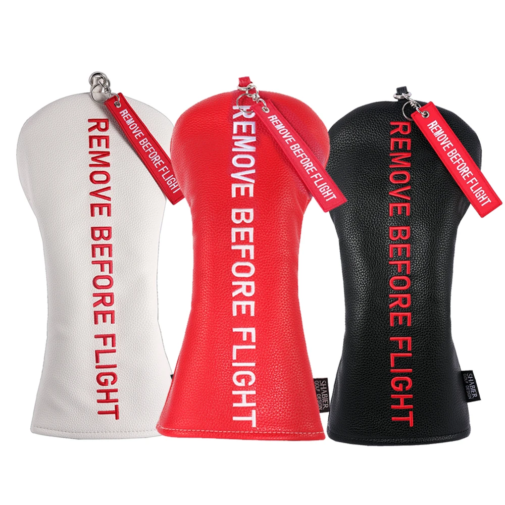 Couvre-chef de Golf en cuir synthétique rouge, pour enlever avant le vol, carré, grande lame de maillet, Putter, couvre-chef pour conducteur 460CC
