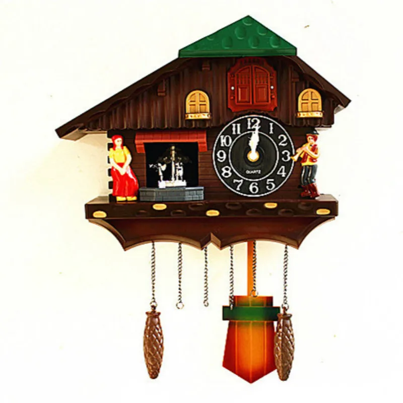 Nordic Cuckoo Wall Clock Retro Silent Pendulum Clock Shabby Chic Clocks Wall Home Decor Watch Home Relogio De Parede Gift FZ683 