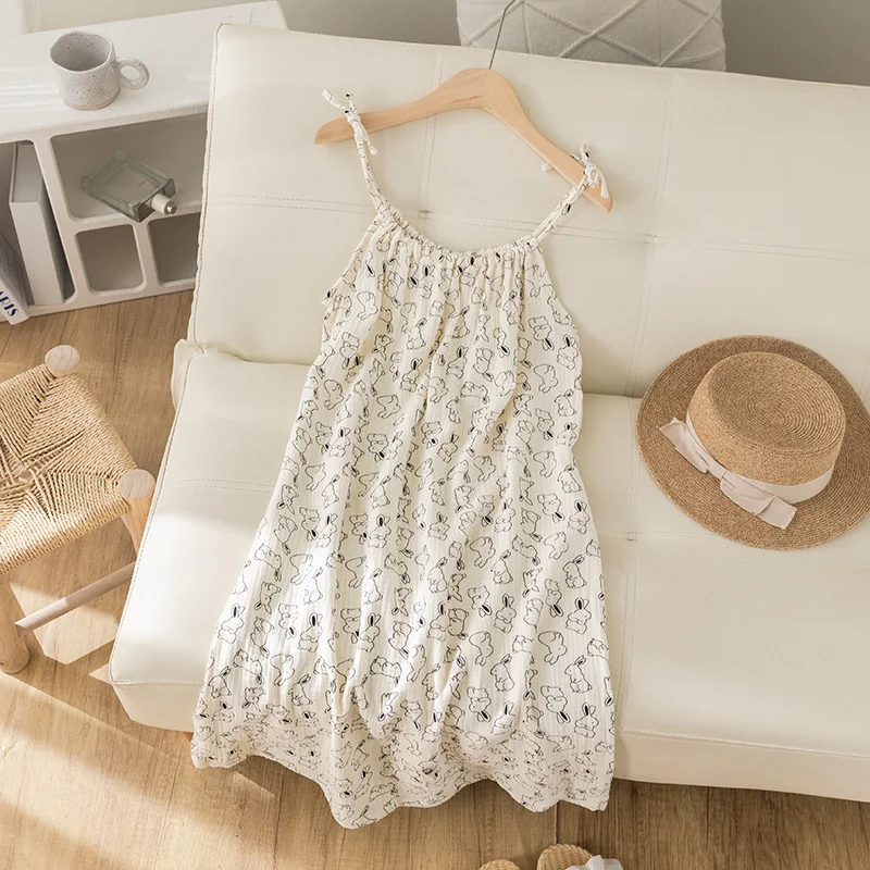 [100% cotton gauze] black rabbit