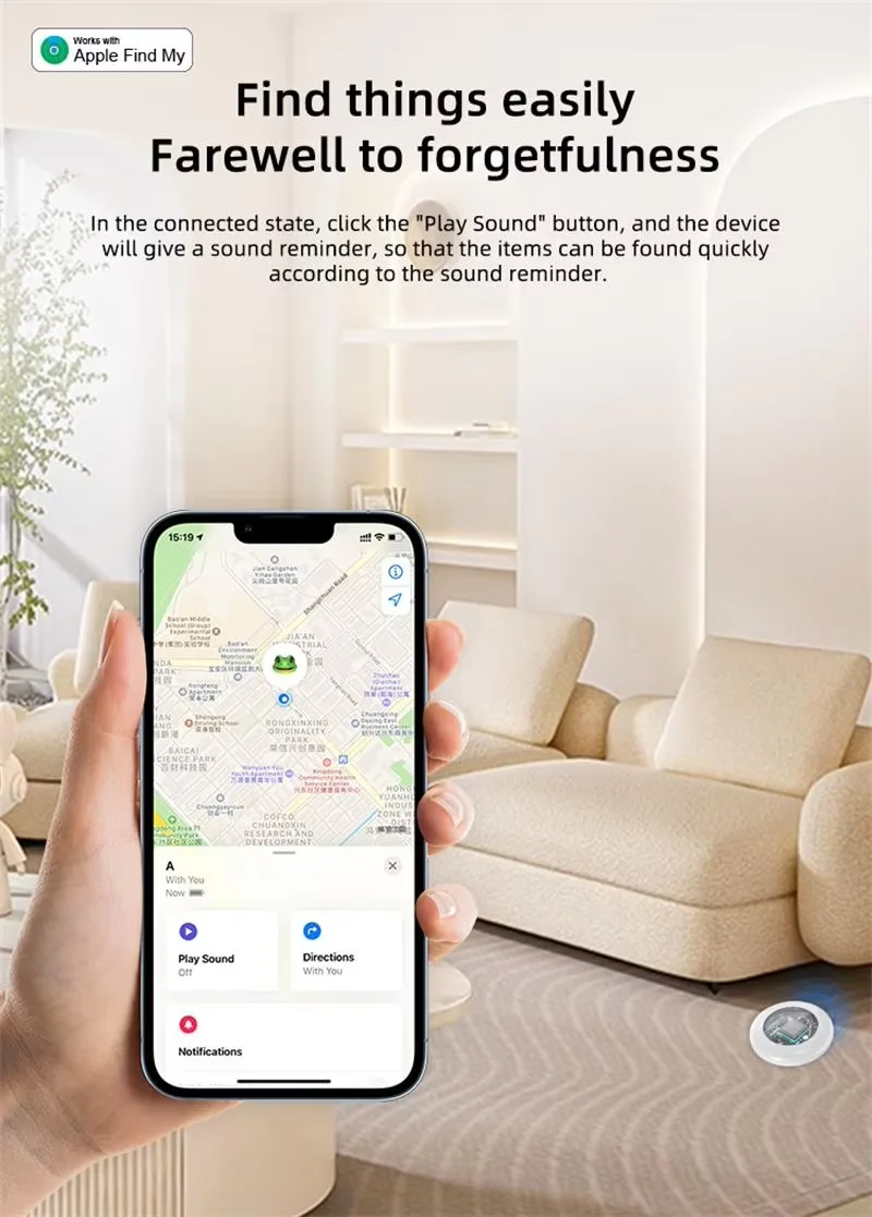 Smart Bluetooth GPS Tracker Airtag Apple Find My APP ITag Anti Lost Locator Pet Finder Air Tags IOS gps locator,key finder,anti lost tracker,anti lose tracker,item locator,anti lost locator,key chain locator