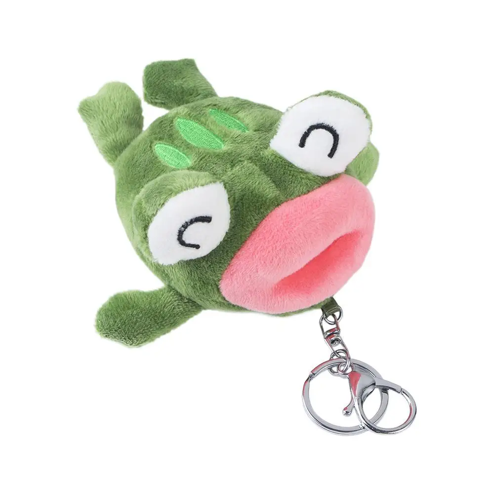 

Gift Cute Animal Dolls Stuffed Animals Car Key Ring Plush Pendant Plush Keyring Stuffed Toys Plush Keychain Big Mouth Frog Doll