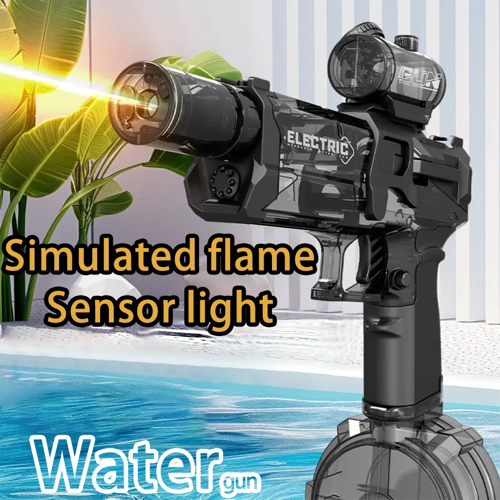 Fire Rat Electric Water Pistol Cool Light Full Automatic Water Spray Gun Summer Toy Sports Entertainment Children Gifts 2