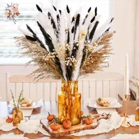 Naturlig svart tørket blomsterbukett