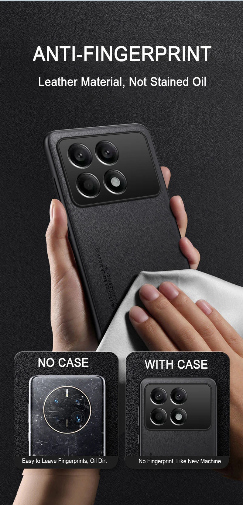Silikónové puzdro na telefón Xiaomi K70E Pro, obyčajné, kožené, pre Redmi K70, matný nárazník, nárazuvzdorný, s mäkkými okrajmi_voghion.com