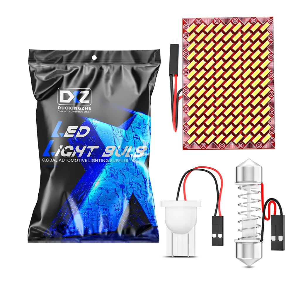 

DXZ 1Pcs W5W T10 LED Bulbs Canbus 30/54/117SMD 12V WY5W C5W C10W Festoon Car Interior Map Dome Reading Parking Lights Auto Lamp