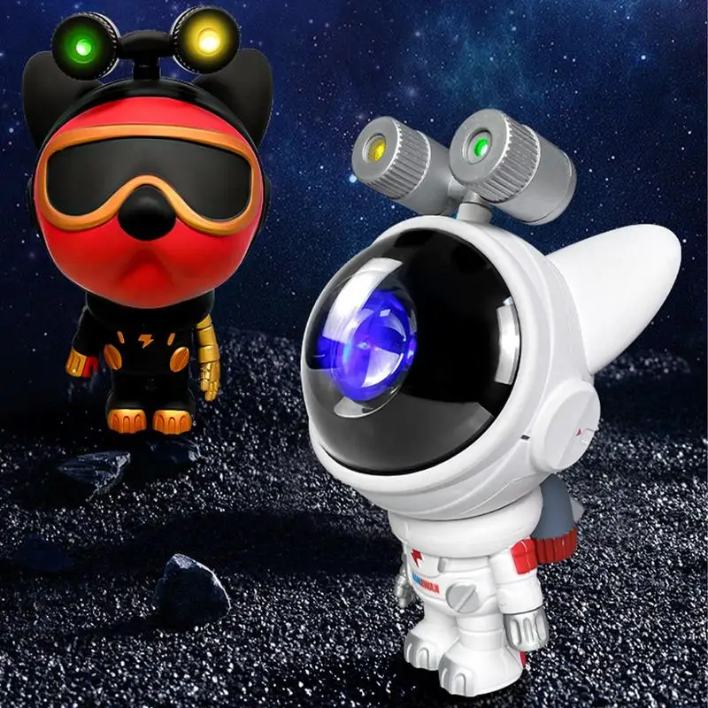 

Space Dog Star Projector LED Night Light Voice/Remote Control Astronaut Nebula Galaxy Lighting Children Gift Home Decoration
