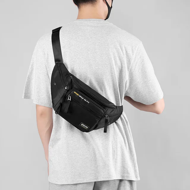 Sh1818 Unisex Sports Black Plain Custom Logo Fashion Fanny Pack Wholesale  Chest Shoulder Waist Bag for Men - China Fashion Fanny Pack Bag and Waist  Bag for Men price