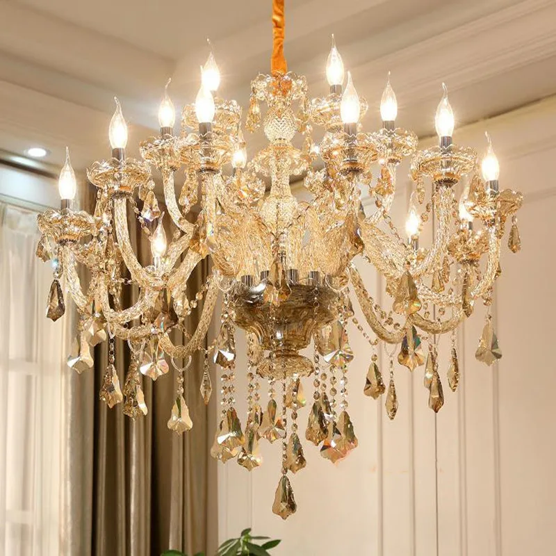 Candelabros de cristal de decoración moderna para habitación