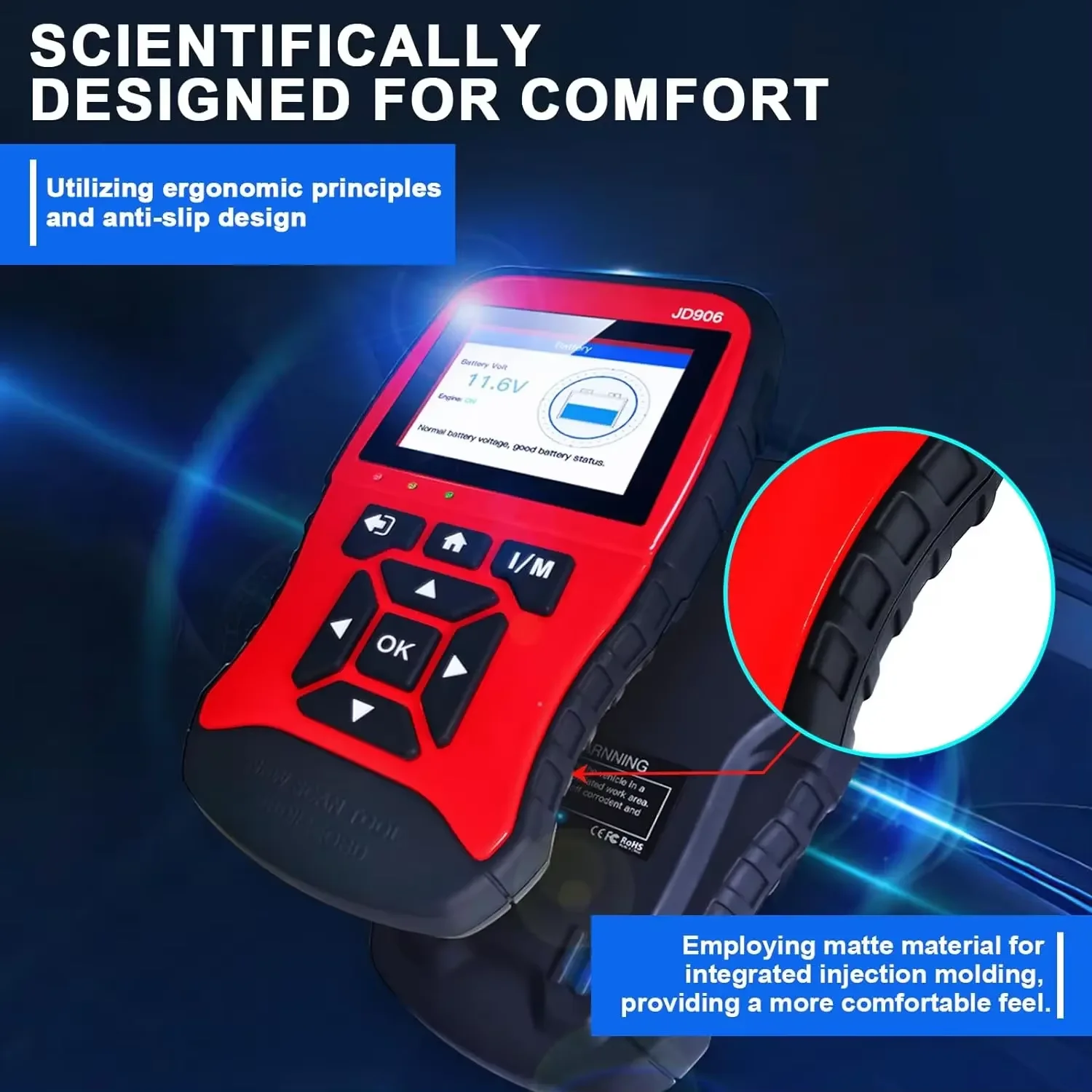 Topdiag JD906 OBD2 Scanner diagnostico Controllo lettore di codici luminosi del motore Dati dal vivo I/M Leggianza Tester batteria Strumento diagnostico per auto - Image 4
