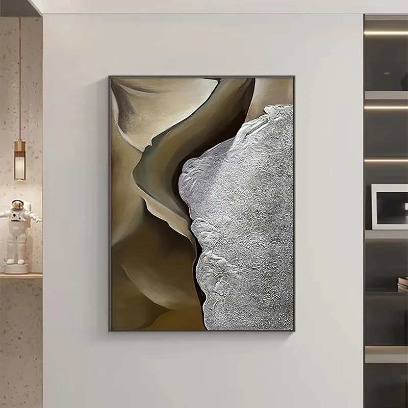 

Living Room Decoration Wall Painting Room Decoration Poster Home Abstract Art Metal Frame Crystal Porcelain Painting Wall Art