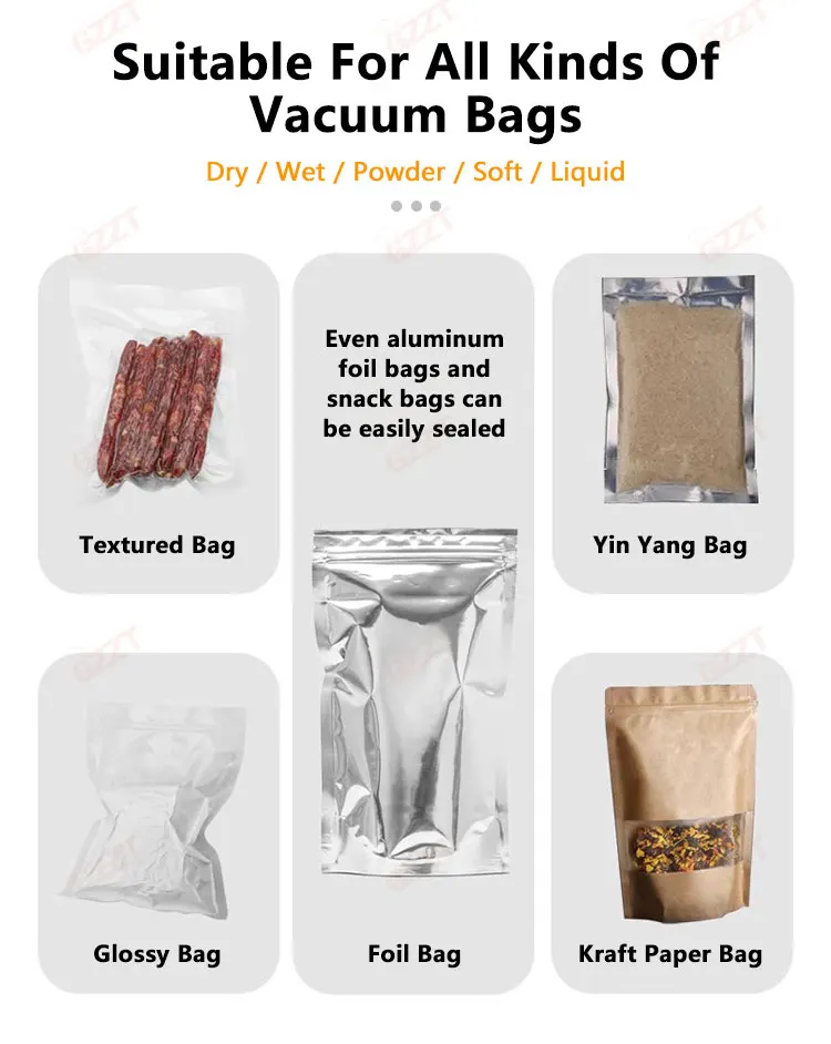 GZZT Commercial Vacuum Marinating Machin Vacuum Sealer Chamber Vacuum Packaging Machine for all kinds of vacuum bags 3