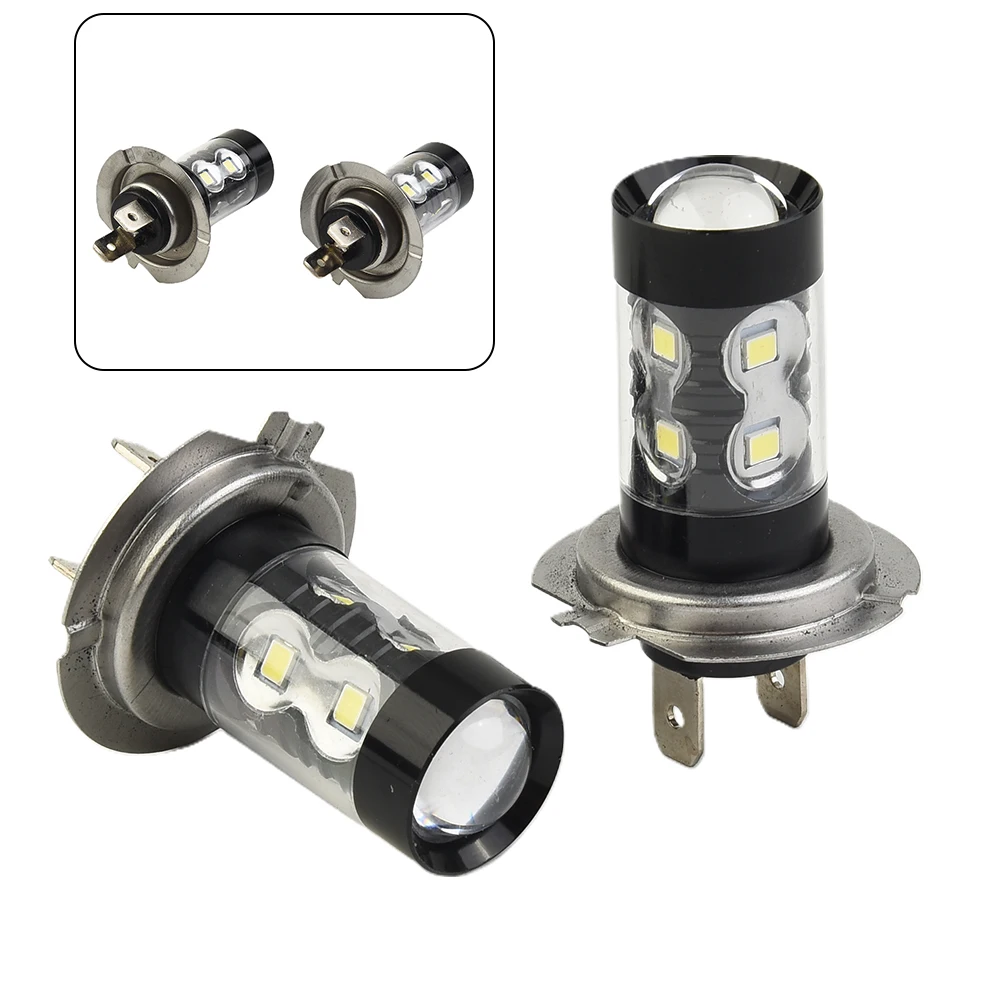 

Light H7 Fog Light Bulbs White Light Bulbs Headlight High Power Lamp 2pcs 6000K Aluminum Fog Durable High Quality