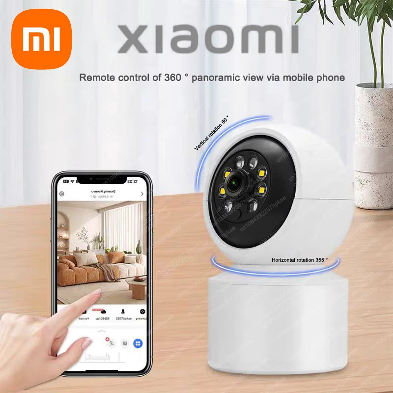 Xiaomi 360&deg; Smart Home Security Camera Mi PTZ 4K Webcam 1296P 5 Megapixel AI Human Detection Night Vision Webcam Work With Miji wifi camera ip camera surveillance camera wifi ip camera