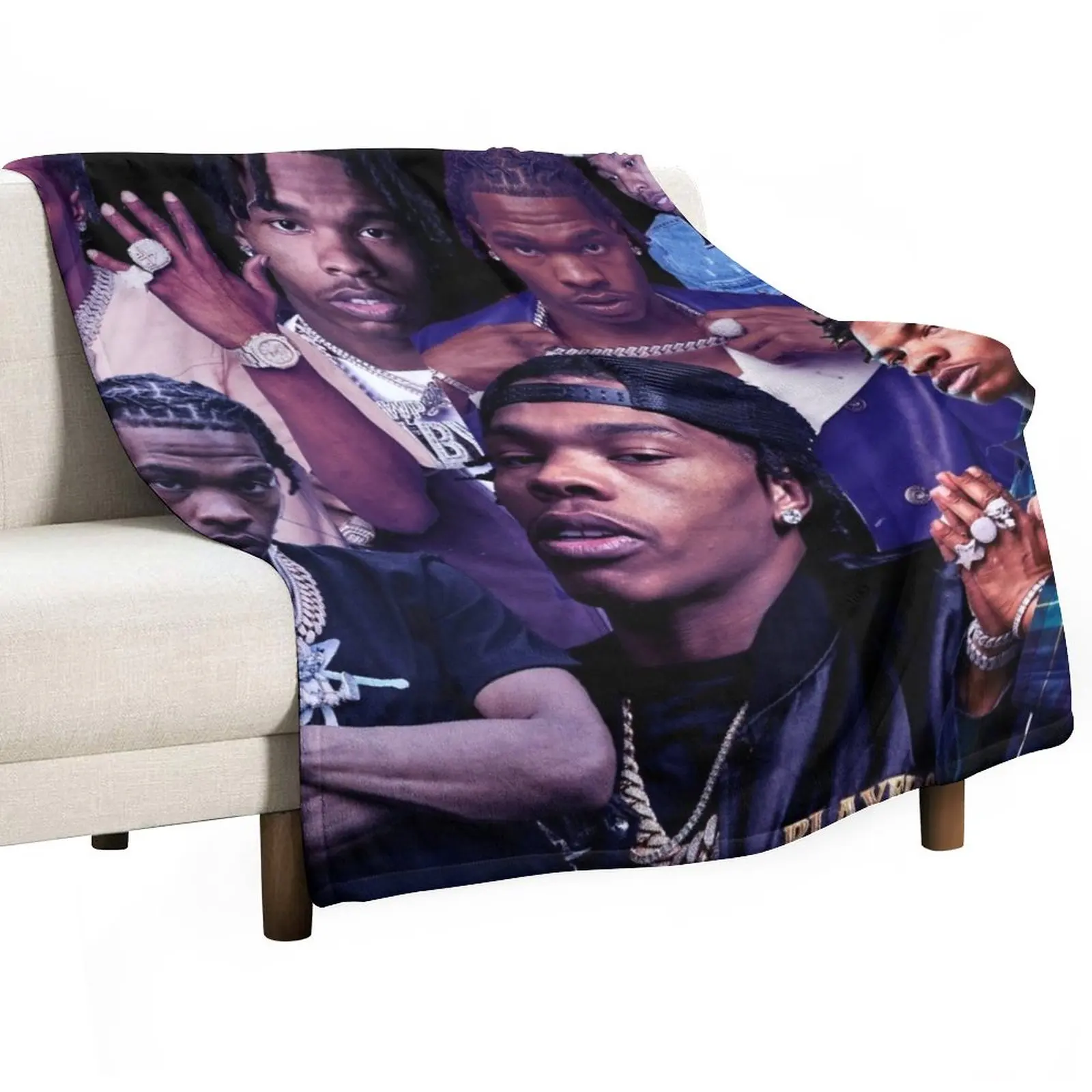 

Lil Baby collage poster design 2021 Throw Blanket For Sofa Thin Luxury Designer Blanket Sofa Blankets Blanket For Baby
