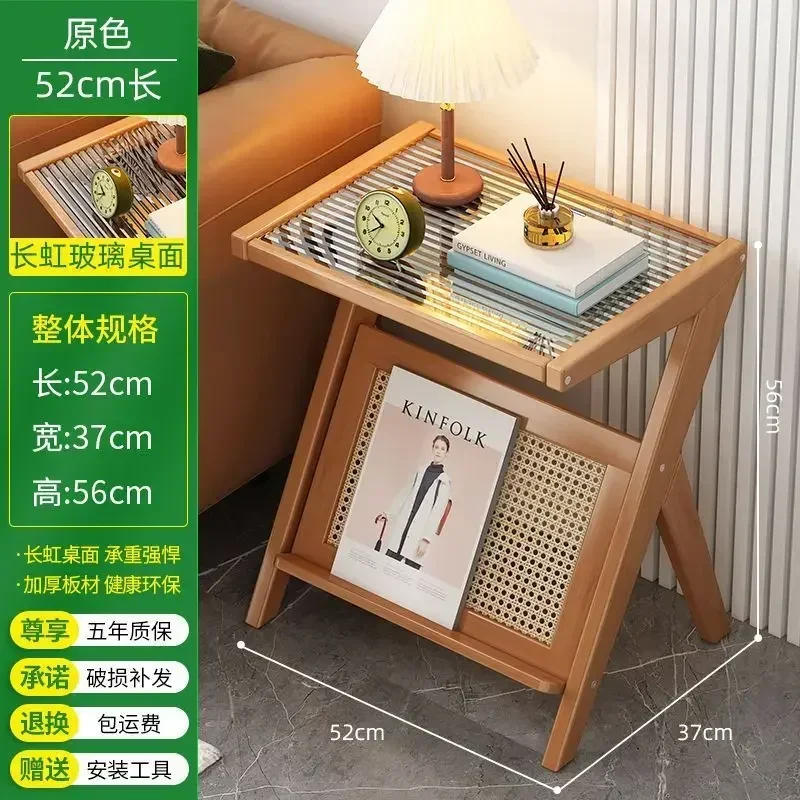 Bedside Glass Table Creatively Designed Corner Table Small Sofa Side Tea