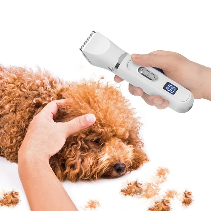Security Hair Trimmer Cutter Head Washing Fader Trimmer Low Noise No Hair Washable Pet Electric Clippers Bass Cat Foot Shaving