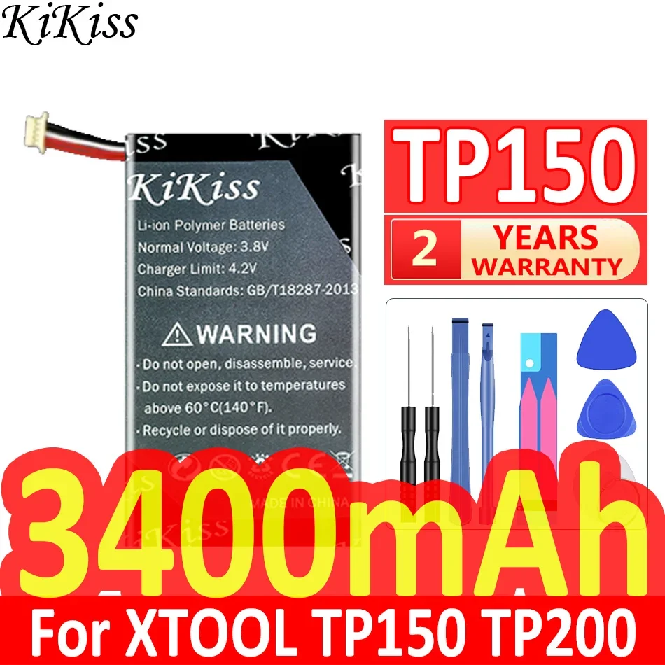 

3400mAh KiKiss Powerful Battery For XTOOL TP150 TP200