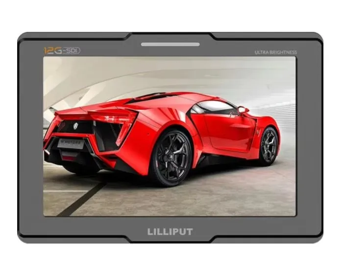 LILLIPUT Q7-12G Monitor 7 inch 4K HD 12G-SDI/HDMI2.0 2000nit Brightness HDR 3D-LUT Field Monitor for DSLR Camera Video Camera
