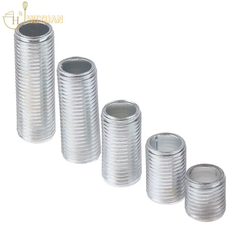 10Pcs M10 Lamp Tooth Tube 10/15/20/25/30mm Hollow Threaded Tube Lamp Cap Chandelier Connect Rod Fixed Base Accessories Screw Nut
