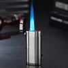 Triple Torch Butane Gas Turbine Jet Lighter Cigar Drilling Metal Outdoor Windproof Cigarette Camping Kitchen Man Gift Lighter 3