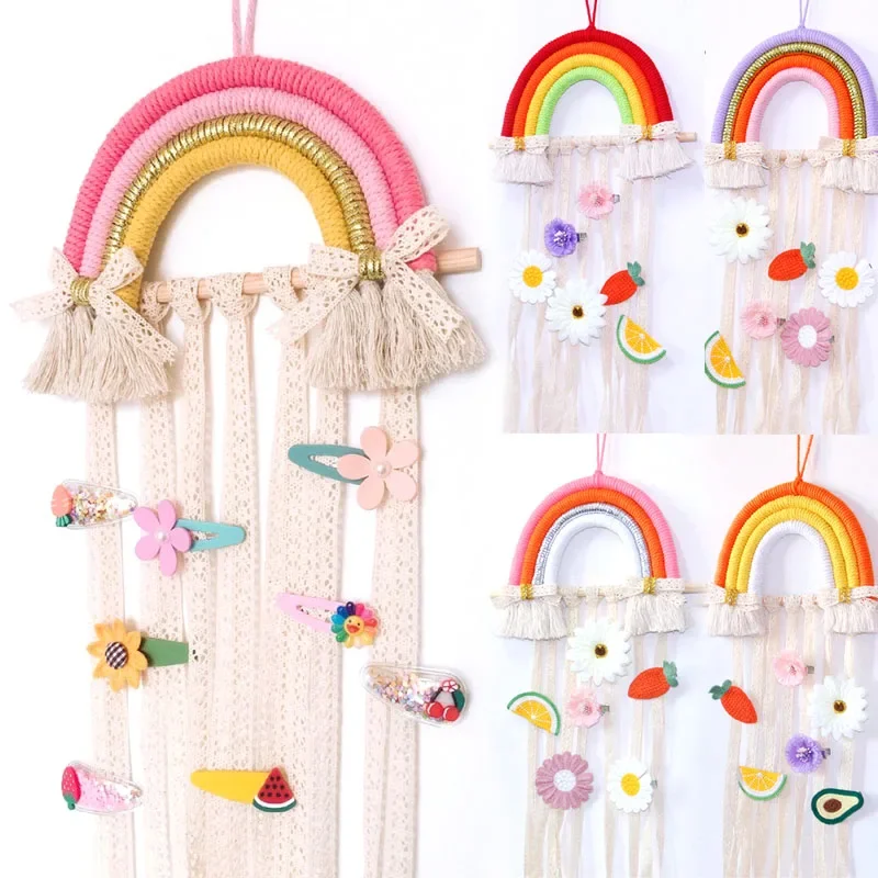 Hair Clips Hair Accessories Holder Storage Decor Hanger Strip Girl Room