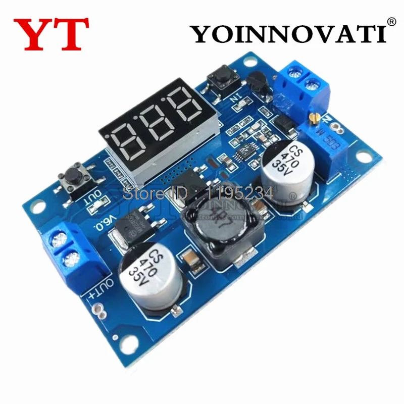 1pcs DC-DC 3~35V to 3.5~35V LTC1871 Booster step up Step-up module Converter Regulated Power Supply+VoltMeter