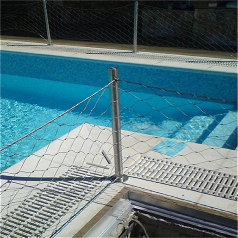 Excellent Flexibility Swimming Pool Protection Net with Stainless Steel Wire Rope Mesh