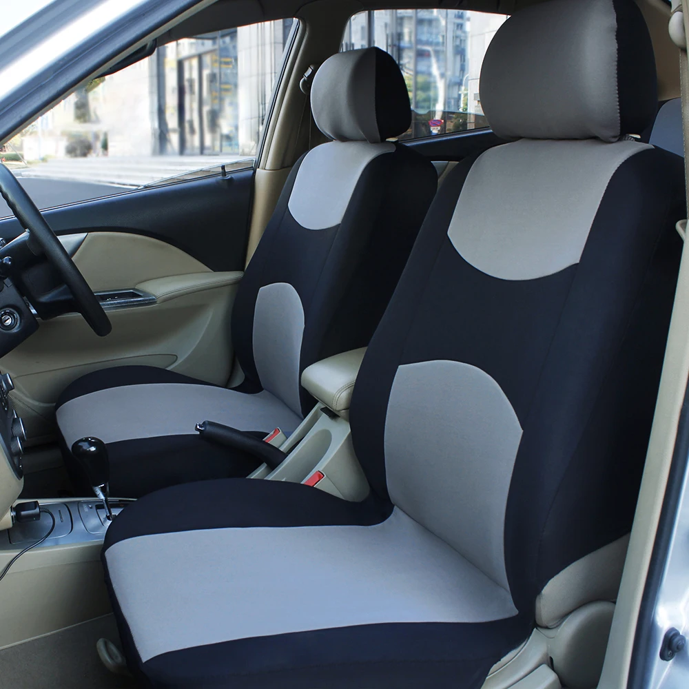 Auto Seat Covers Universal For Car Truck SUV Van 2 Seater Front Protector Front Pair Polyester