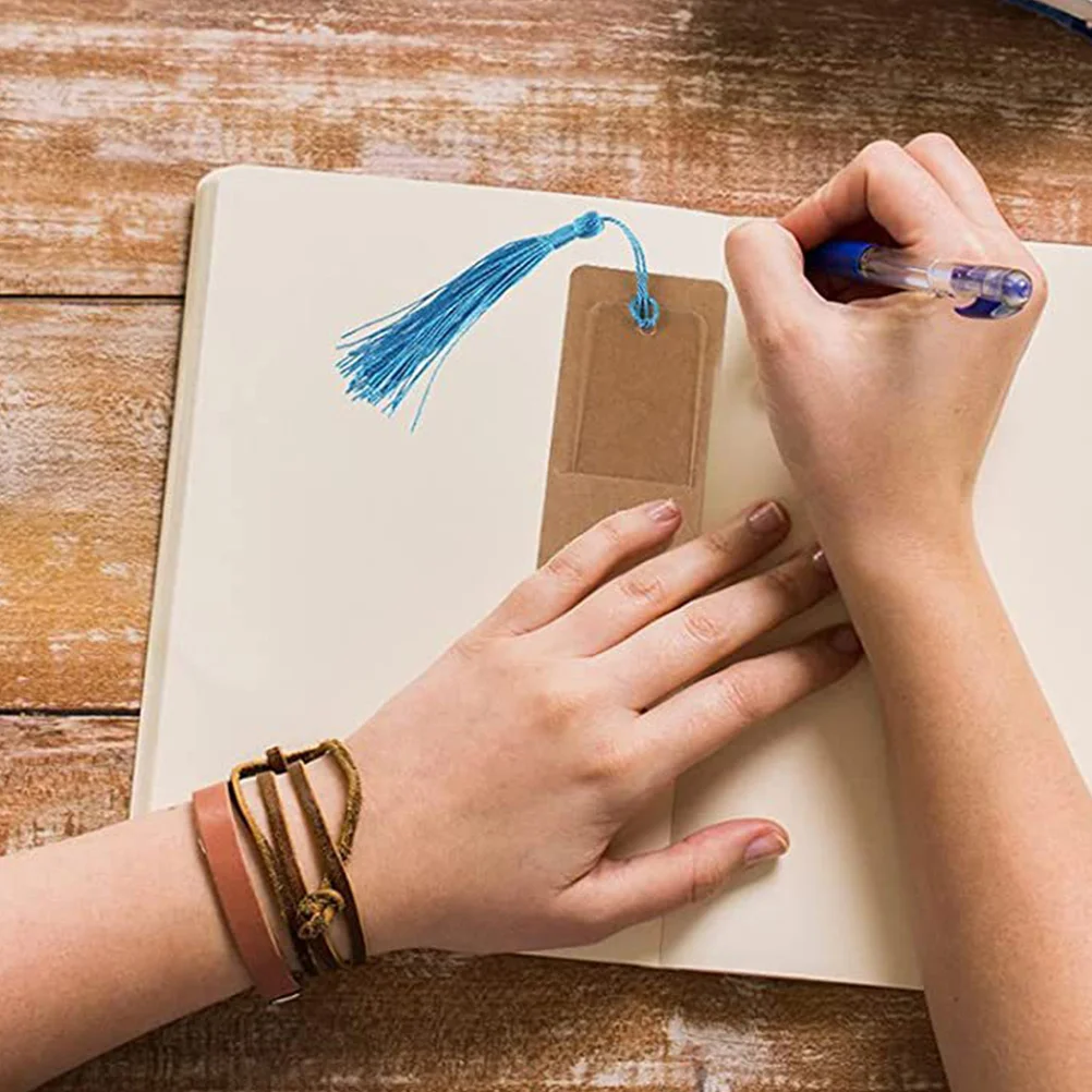 

Пустые закладки, изящные акриловые прямоугольные закладки, маркеры для страниц, подвески с кисточками, изысканные заготовки с карточками