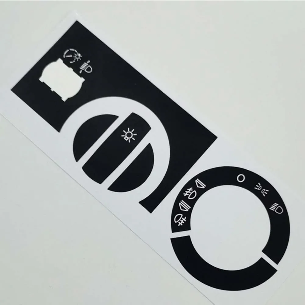 Car Button CD Repair Stickers For A2 96-03 Radio Clima Headlight Adjustment Button Repair Worn Knob Switch Stickers