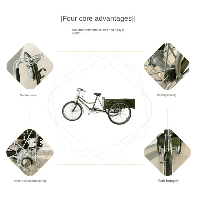 Yy Pedal Scooter Express Szállítás Sling Termékek Felnőtt Power Tricycle - Image 2