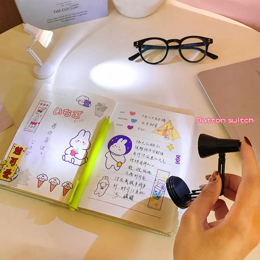 Book Lamp Night Lamp Clip Lamp Warm Light Eye Protection Table Non-Plug-in Quilt Lamp For Bedroom led light,desk lamp,night light,book light,mini night light,mini led light