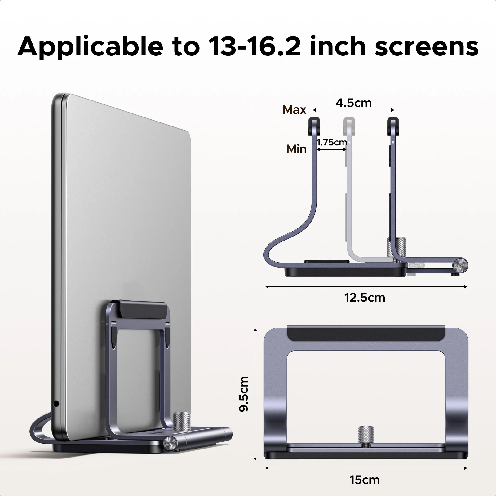 UGREEN 수평 및 수직 2-in-1 노트북 스탠드 MacBook Air용 알루미늄 노트북 스탠드 MacBook Pro 태블릿 iPad 폰 스탠드용
