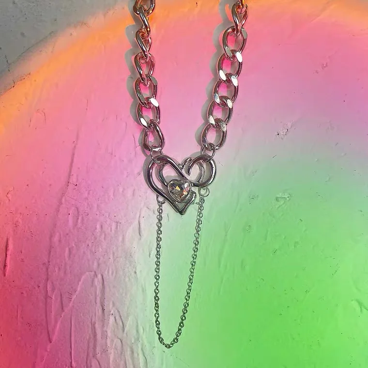 Женское Винтажное колье с подвеской в виде геометрических фигур Y2K