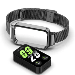 Stylish Stainless Steel Case & Strap for Xiaomi 9 Active (Black 2)
