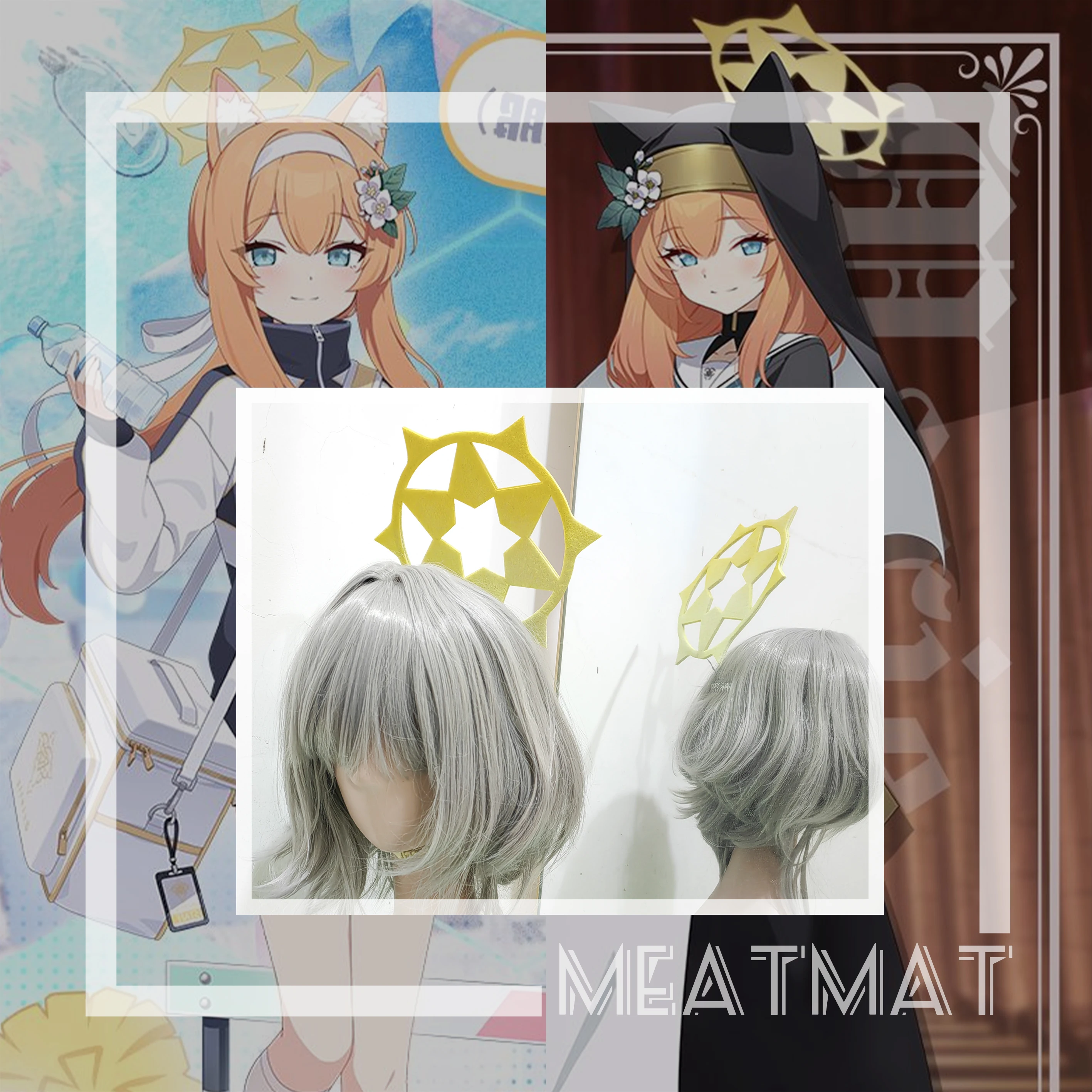 

Iochi Mari Halo Headwear Blue Archive Halloween Christmas Fancy Party Costumes Accessories