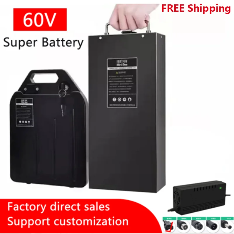 

Harley electric car lithium battery waterproof 18650 Battery 60V 20Ah for two Wheel Foldable citycoco electric scooter bicycle